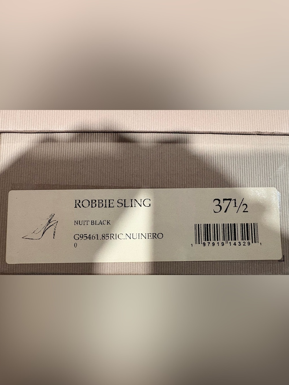 Gianvito Rossi Robbie Sling | color: Nuit Black | size 37.5 / size: 7 - Picture 10 of 11
